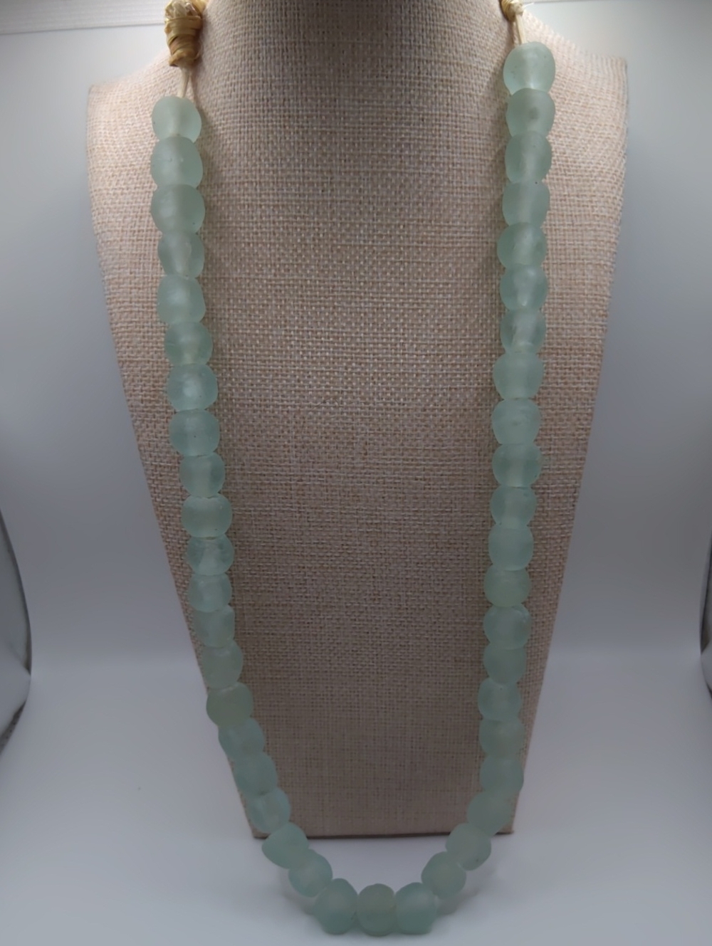 Anthropologie Seafoam Green Sea Glass Beaded Necklace - Picture 6 of 6